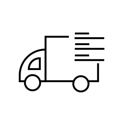 Icon giao hàng toàn quốc phong cách tối giản màu xanh sage dành cho website mỹ phẩm thiên nhiên Cám Bán Bột.
